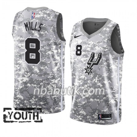 NBA Børn Trøje San Antonio Spurs Patty Mills 8 2018-19 Nike Grå Swingman